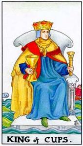 King of Cups and Six of Cups Tarot Cards Together