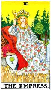 The Empress and Page of Wands Tarot Cards Together