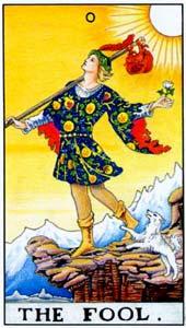 The Fool and Eight of Swords Tarot Cards Together